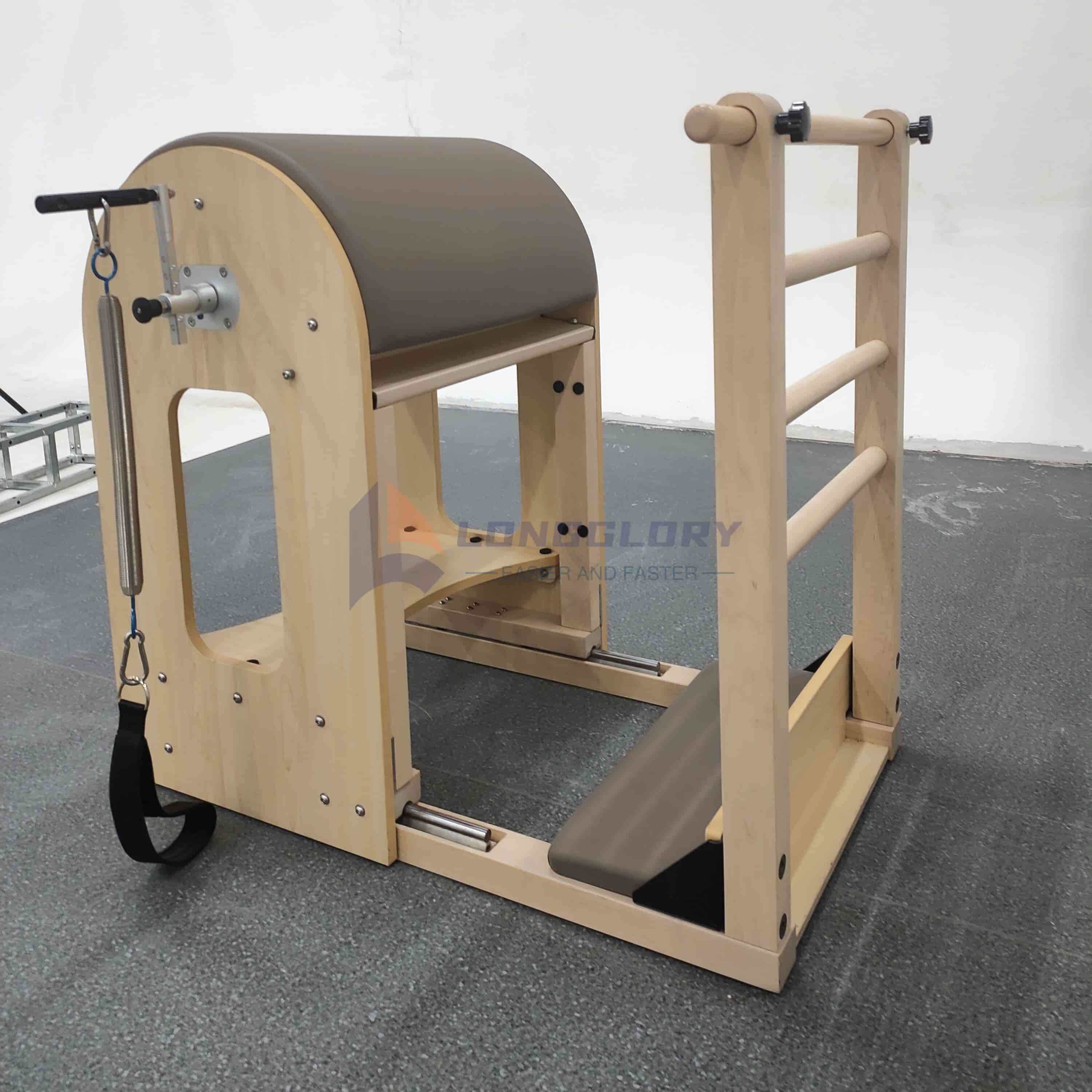 Barril de escalera de madera de arce ajustable