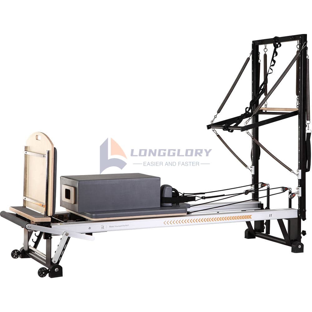 Reformador de Pilates de aluminio con media torre