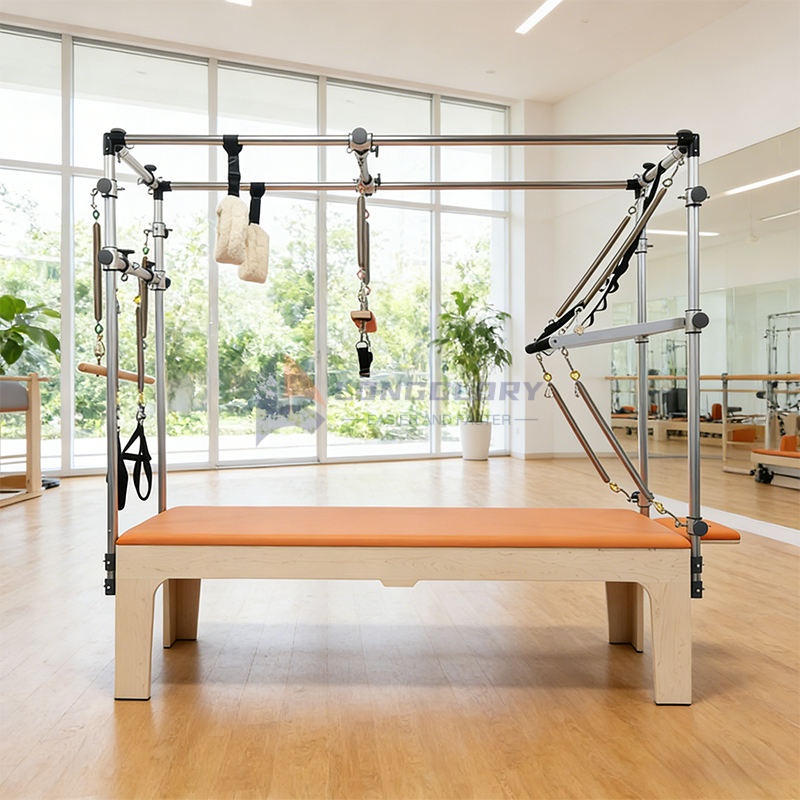 Pilates de madera de arce Cadillac Reformer