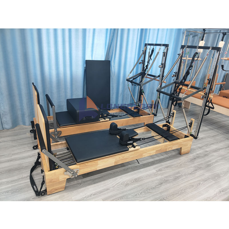 Pilates De Madera De Roble Con Media Torre