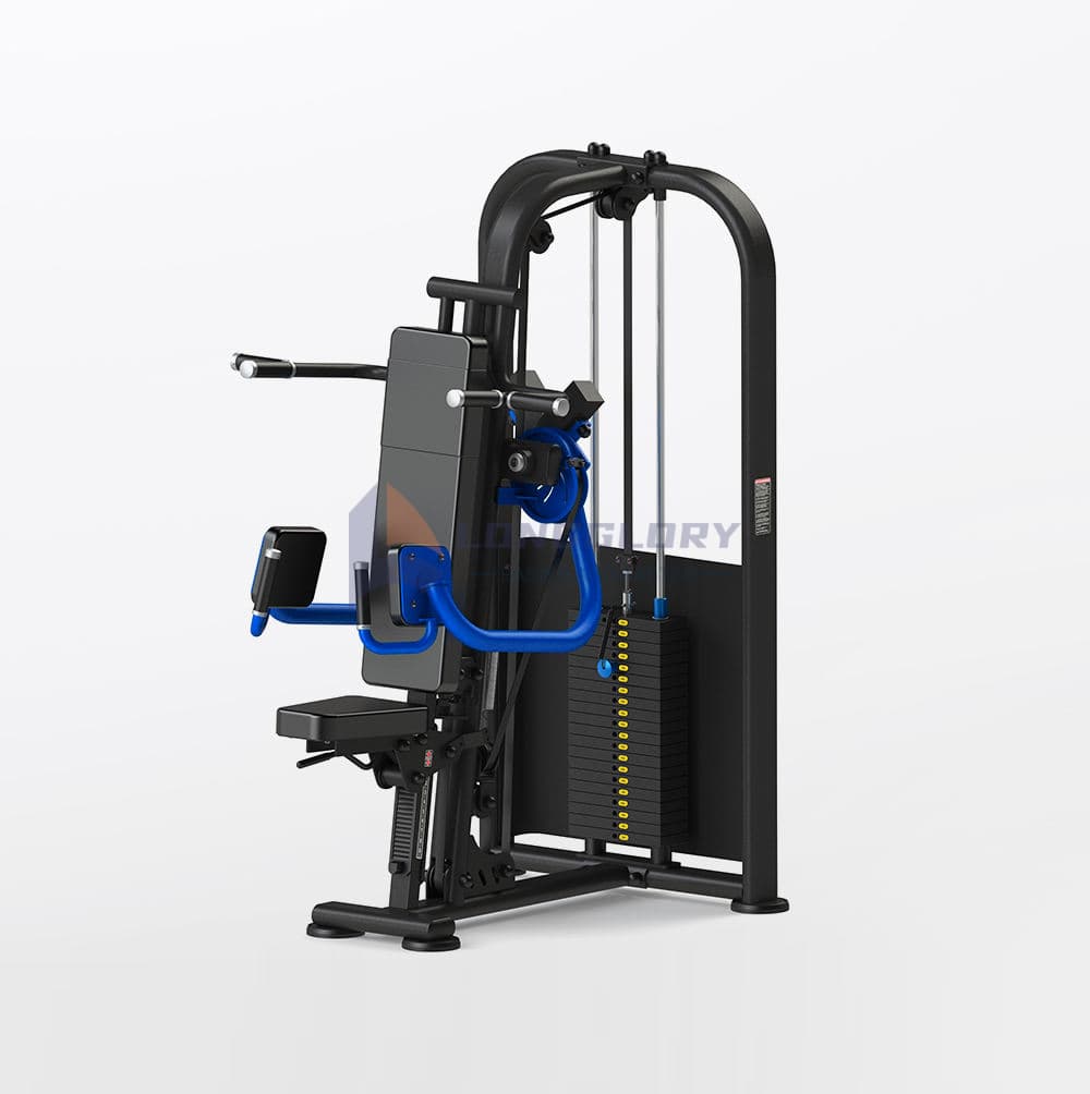 Elevación lateral sentado con pasador