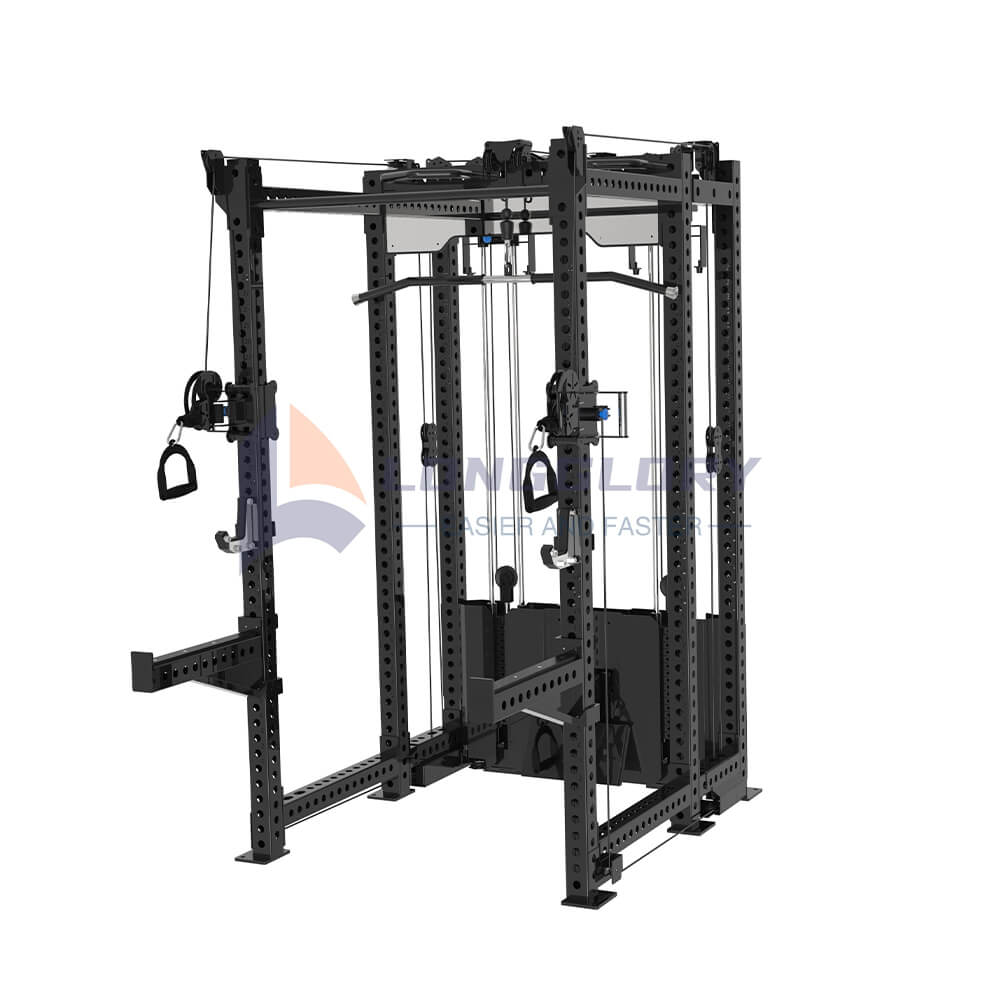 Entrenador cruzado de cable de estante de gimnasio